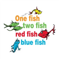 one fish two fish svg, dr seuss svg, seuss svg, dr seuss gifts, dr seuss shirt, cat in the hat svg, thing 1 thing 2 svg,