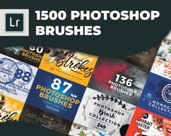 ultimate photoshop brushes bundle: unlock your creativity with 1500 unique brushes for stunning digital art projects!