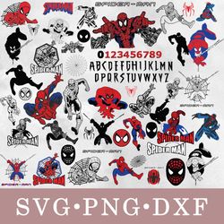 spiderman svg, spiderman bundle svg, png, dxf, svg files for cricut, movie svg, clipart