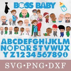 the boss baby svg, the boss baby bundle svg, png, dxf, svg files for cricut, movie svg, clipart