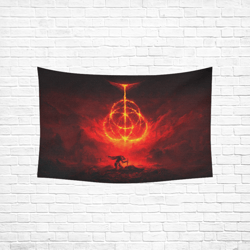 elden ring wall tapestry, cotton linen wall hanging