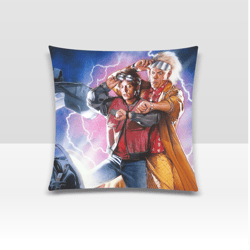 back to the future pillow case (2 sided print)