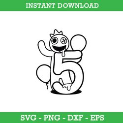 Green from Rainbow Friends Outline SVG, Funny SVG, PNG DXF EPS Digital