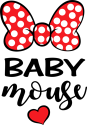 Baby Mouse Mickey Svg, Love Mickey Svg, Disney Svg, Disney Mickey Mouse Svg Digital Download