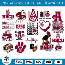 alabama a&m university svg, hbcu svg collections, hbcu team, football svg, mega bundle, digital download