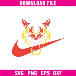 tiger x nike logo png, tiger logo png, nike logo png, red logo, logo brand png, yellow logo png - instant down