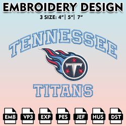 nfl titans embroidery designs, nfl logo embroidery files, tennessee titans, machine embroidery pattern, digital download
