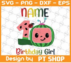 cocomelon personalized name birthday girl png svg, cocomelon brithday svg png, cocomelon,cocomelon family birthday png,