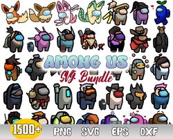 among us bundle svg, among us svg, among us character svg, png dxf eps file