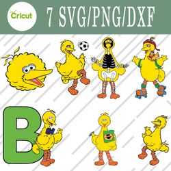 big bird svg, big bird bundle svg, png, dxf, cutting file, svg files for cricut, silhouette