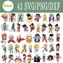 dragonball svg, dragonball bundle svg, png, dxf, cutting file, svg files for cricut, silhouette