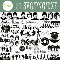 the beatles svg, the beatles bundle svg, png, dxf, cutting file, svg files for cricut, silhouette