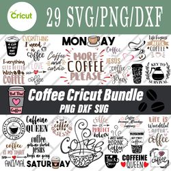 coffee svg, coffee quotes bundle svg, png, dxf, cutting file, svg files for cricut, silhouette