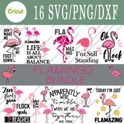 flamingo quotes svg, flamingo quotes bundle svg, png, dxf, cutting file, svg files for cricut, silhouette