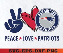 peace love with new england patriots svg , svg,png,eps,dxf