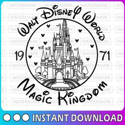 disney magic kingdom svg, dxf, png, waly disney world svg, disney cricut, image file, vector, digital