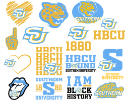 southern university artwork collection, svg, png, eps, dxf