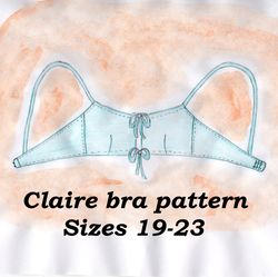 Wireless bra pattern, Alivia, Sizes 19-23, Bra pattern small - Inspire  Uplift