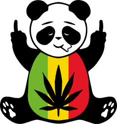 panda weed svg, cannabis svg, stoner svg, marijuana svg, weed smokings svg file cut digital download