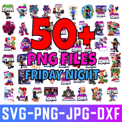 50 friday night funkin bundle png, friday night funkin, friday night funkin png, friday night print files, fnf character