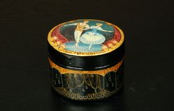 giselle jewelry box ballet lacquer miniature handmade gift