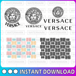 versace svg, versace logo svg, pattern svg, versace logo designs, versace logo pattern svg, cut files, brand logo svg, d