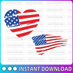 distressed american flag color bundle - distressed svg - american svg, png - flag svg, png - flag black - color svg - di