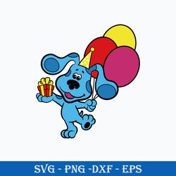 blues clues birthday svg, blues clues svg, blues dog svg, birthday boy svg, png dxf eps digital file