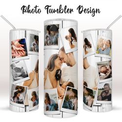 photo tumbler sublimation designs, skinny tumbler 20oz wrap, png, instant digital download