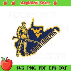 wv mountaineers svg, west virginia mountaineers football svg, sport svg