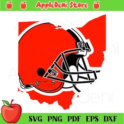 cleveland browns helmet svg, sport svg, cleveland browns svg, cleveland browns