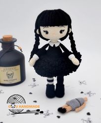 crochet kit wednesday amigurumi doll diy supplies