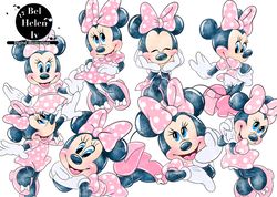 minnie mouse watercolor clip art, minnie mouse png download, minnie mouse download png