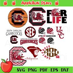 south carolina gamecocks svg, bundle file,gamecocks svg,south carolina png,ncaa dxf,eps,vector files,sports lovers,game