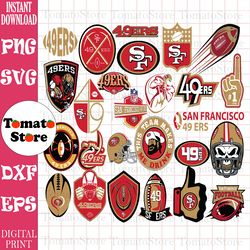 san francisco 49ers bundle, san francisco 49ers football team svg, san francisco 49ers svg, nfl teams svg, nfl svg, foot