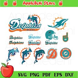 miami dolphins logo bundle svg, sport svg, miami dolphins svg, miami dolphins team, miami dolphins logo svg, miami dolph