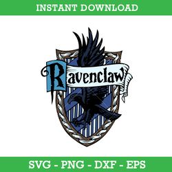 ravenclaw house crest emblem svg, harry potter house crest svg, school of magic house crest svg, instant download