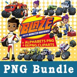 blaze and the monster machines png, blaze and the monster machines bundle png, cliparts, printable, cartoon characters