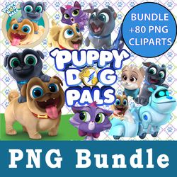 puppy dog pals png, puppy dog pals bundle png, cliparts, printable, cartoon characters