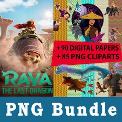 raya and the last dragon png, raya and the last dragon bundle png, cliparts, printable, cartoon characters