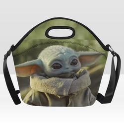 baby yoda neoprene lunch bag, lunch box