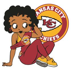 kansas city chiefs betty boop svg, sport svg, kansas city chiefs football team svg, kansas city chiefs svg, kansas city