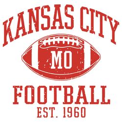 Kansas City Mo Football Est 1960 Svg, Sport Svg, Kansas City - Inspire  Uplift