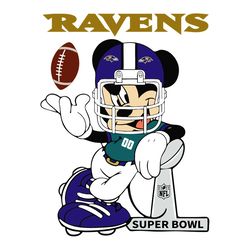 mickey mouse baltimore ravens svg, sport svg, baltimore ravens svg, ravens football team, ravens svg, baltimore svg, sup