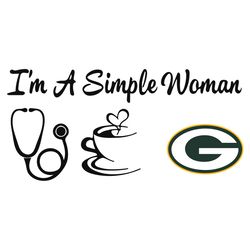 i am a simple woman packers svg, sport svg, green bay svg, packers nfl svg, super bowl svg, green bay football, green ba