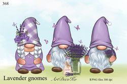 lavender gnome png clipart