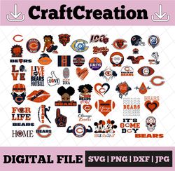 50 files chicago bears svg bundle, chicago svg, bears svg, chicago bears clipart, nfl teams, nfl teams svg, nfl svg, foo