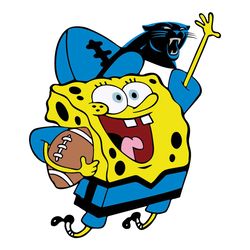 carolina panthers football spongebob svg, sport svg, carolina panthers svg, panthers football team, panthers svg, caroli