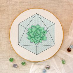 succulent cross stitch modern cross stitch pattern terrarium cross stitch pdf