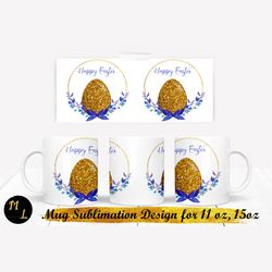 easter mug sublimation , spring mug wrap,mug sublimation png,  mug wrap design for 15 oz